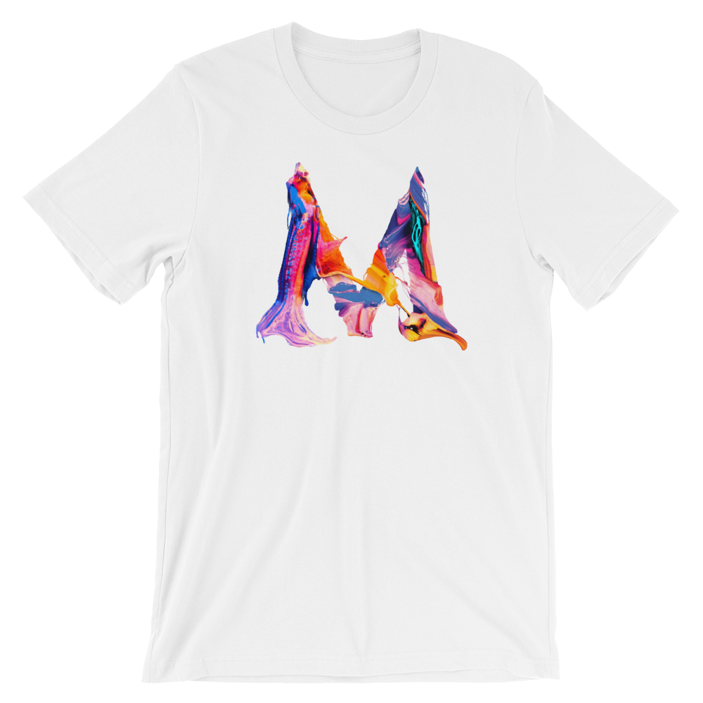 BeYouTees® Alphapaint M monogram tee