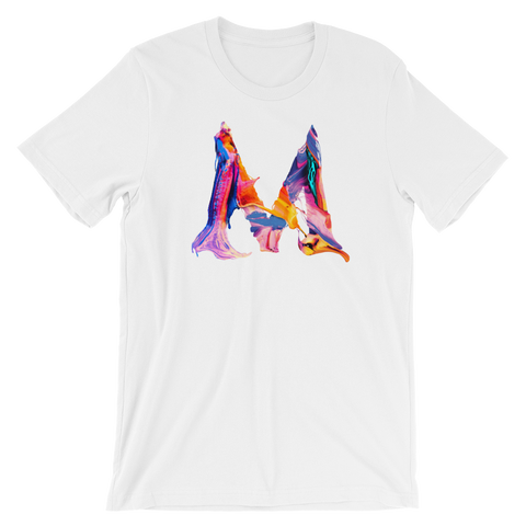 BeYouTees® Alphapaint E monogram tee