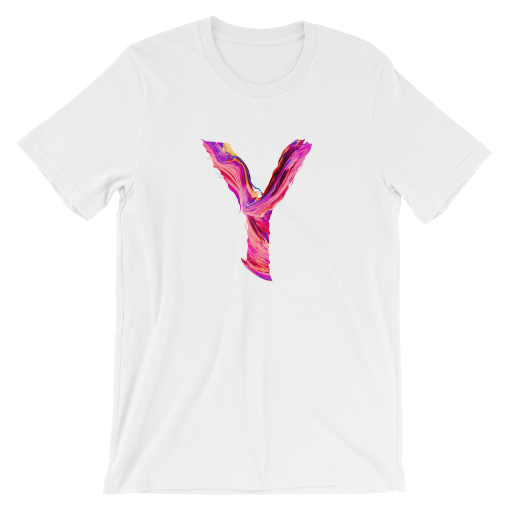 BeYouTees® Alphapaint Y monogram tee