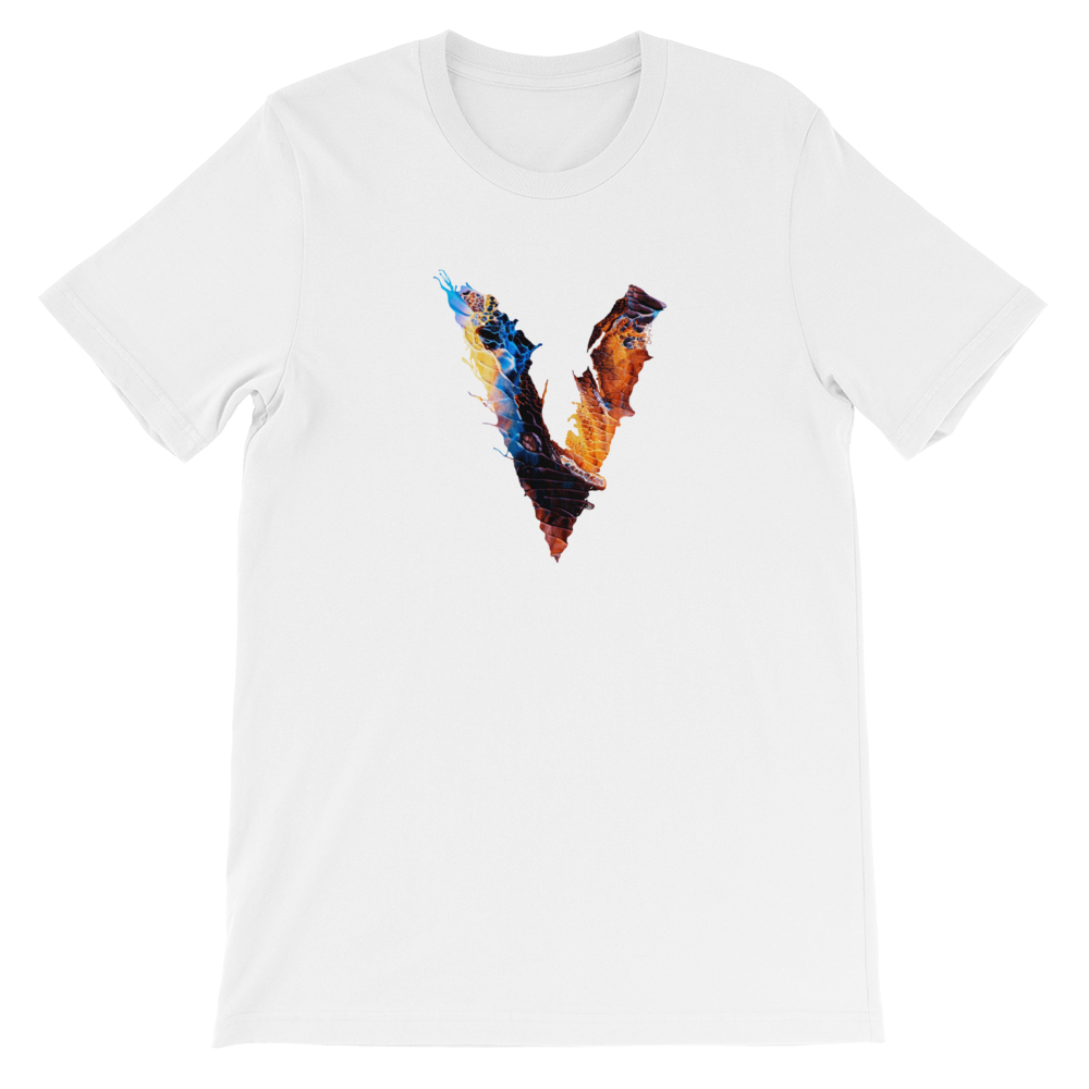 BeYouTees® Alphapaint V monogram tee