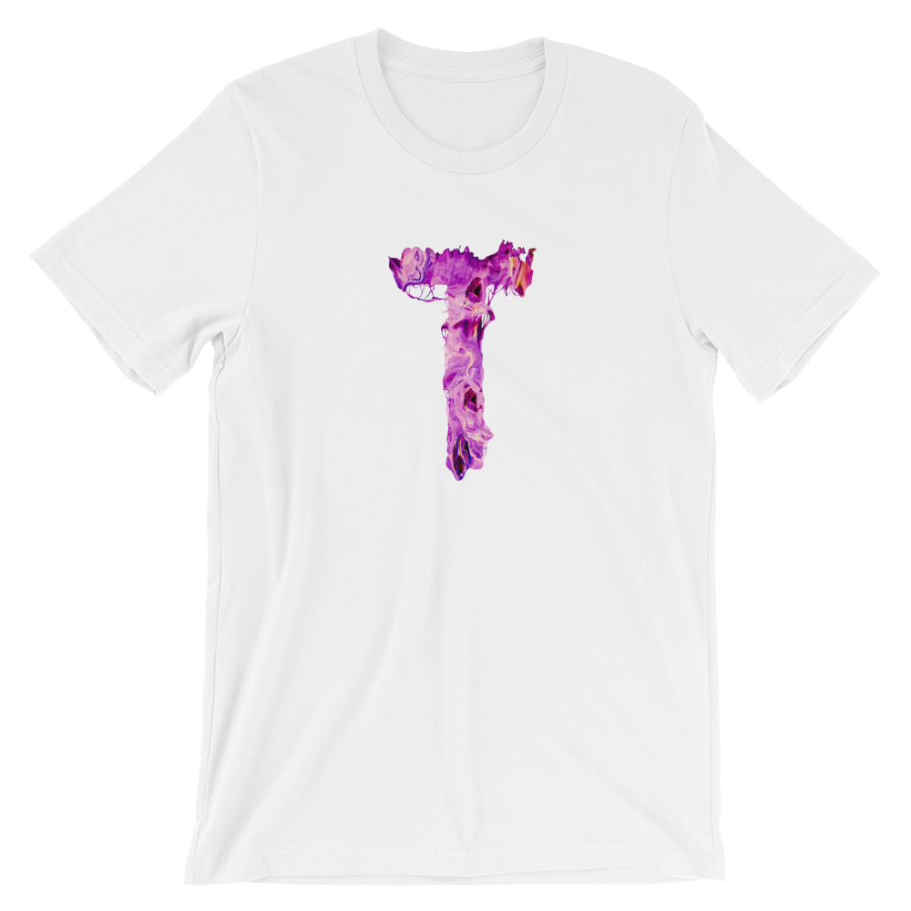 BeYouTees® Alphapaint T monogram tee