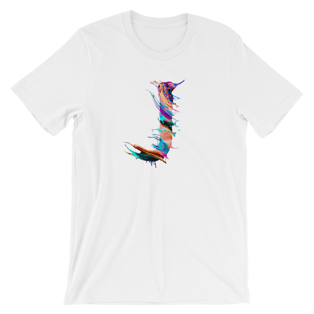 BeYouTees® Alphapaint J monogram tee