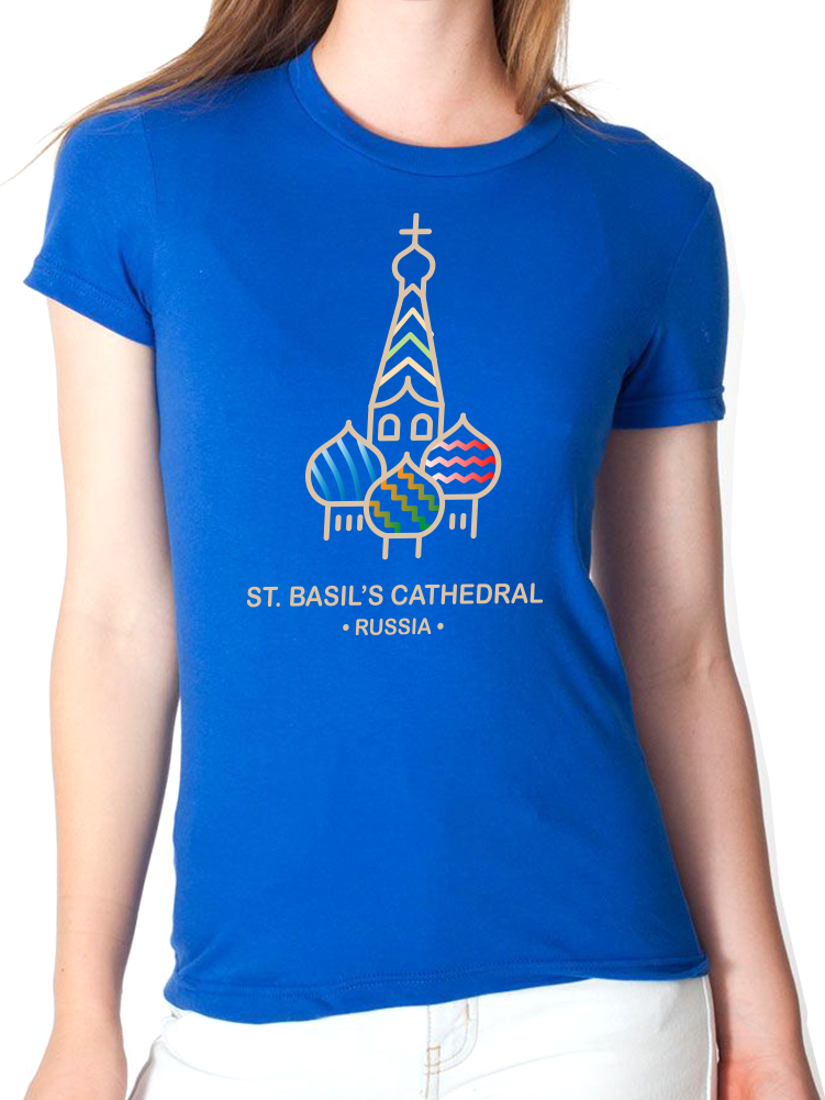 BeYouTees® St. Basil's Cathedral landmark graphic tee