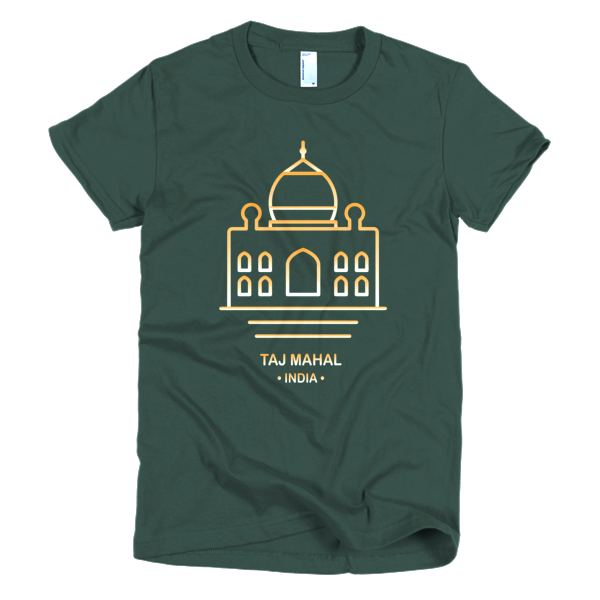BeYouTees® Taj Mahal landmark graphic tee