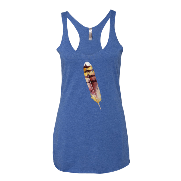 BeYouTees® Striped Feather graphic tank