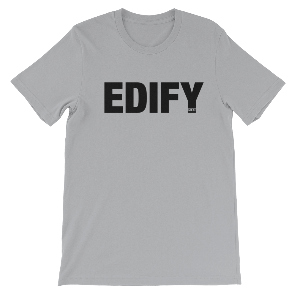 EDIFY BLACK PRINT TEE