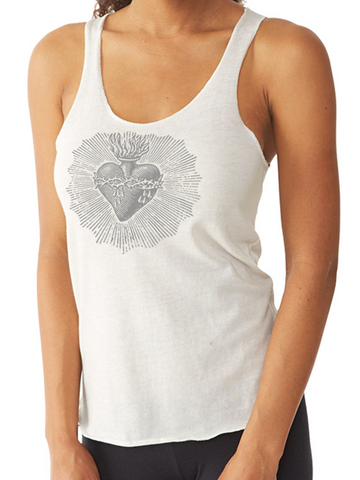 FACE TWO FACE WHITE PRINT TANK