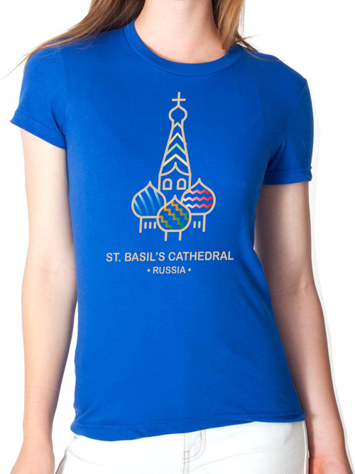 BeYouTees® St. Basil's Cathedral landmark graphic tee