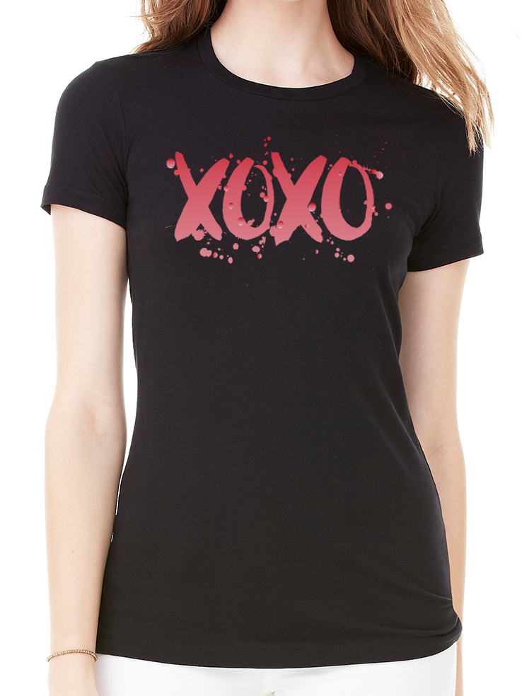 XOXO RED OMBRE TEE